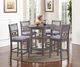 Diane 5 Piece Dining Set (Counter Height) Grey-1