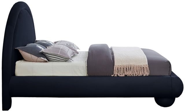 Meridian Furniture Madrid Navy Velvet Full Upholstered Panel Bed-2