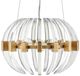 Currey & Company Coquette Antique Brass/Clear Small Chandelier-4