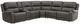 Signature Design by Ashley® 5Z-Harrenhurst 6-Piece Anchor Power Reclining Modular Sectional with Console-0