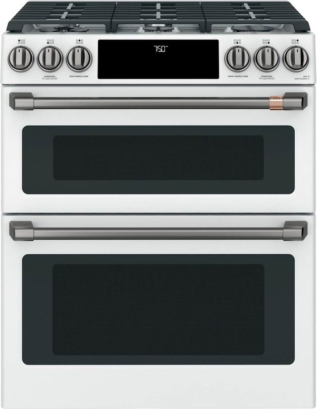 Café™ Brushed Black Front Control Gas Knobs and Handle Kit-2