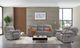 Furniture of America® Josias Light Gray Manual Reclining Sofa-2