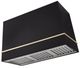 AGA Loge 48" Matte Black Wall Mounted Range Hood with Brushed Nickel Trim-0