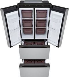 LG 30 in. 14.3 Cu. Ft. Stainless Steel Look French Door Refrigerator 