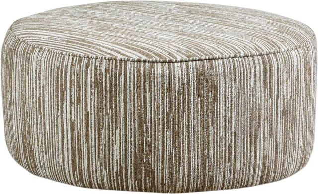 Fusion Furniture Sandbar Sage Ciao Burlap Cocktail Ottoman-0