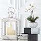 K & K Interiors Set of 3 Ivory Wax luminara Slim Indoor Pillar Candles with Remote-3