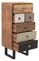 A & B Home Avery Black/Brown/Off-White Cabinet-2