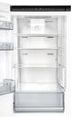 Forno Custodia 24” 10.3 Cu. Ft. White Counter Depth Bottom Freezer Refrigerator with Ice Maker and Antique Brass Handle-5