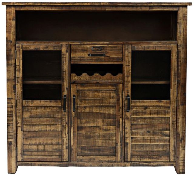 Jofran Inc. Cannon Valley Brown Wine Cabinet-2