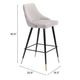 Zuo® Piccolo Gray Bar Chair-4