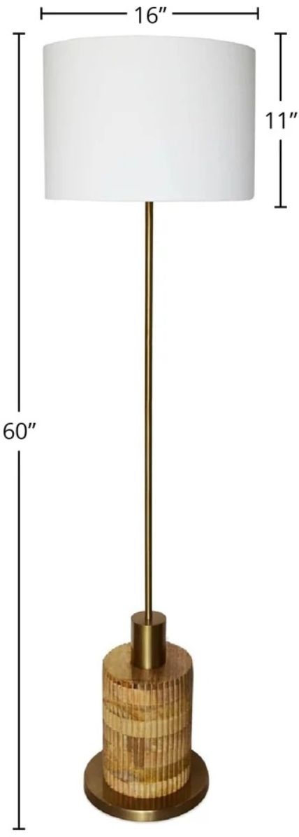 LH Home Skye Brass/Natural Standing Lamp-2
