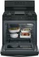 GE® 30" Black Freestanding Gas Range-3