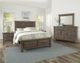 Vaughan-Bassett Sawmill Saddle Grey Queen Louver Storage Bed-1