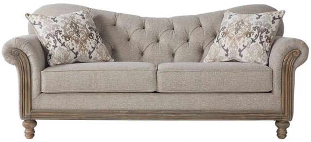 Hughes Furniture® 8725 Sandstone Oyster Sofa-0