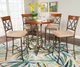 Powell® Hamilton 5-Piece Bronze/Medium Cherry Pub Table Set-1