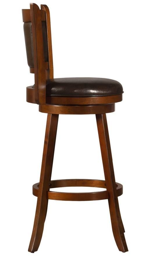 HH2 Home Dennery Cherry Swivel Bar Stool-1