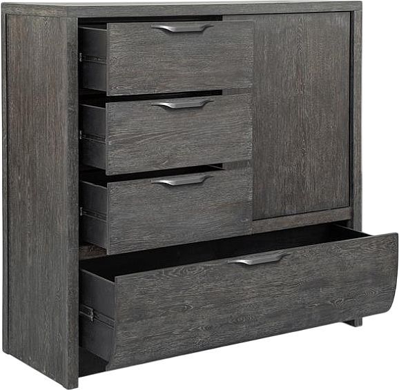 Magnussen Home® Kinsley Black Heron Sliding Door Chest-2