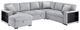 Homelegance® Pompano 4-Piece Gray Left-Arm Facing Sectional and Chaise-0