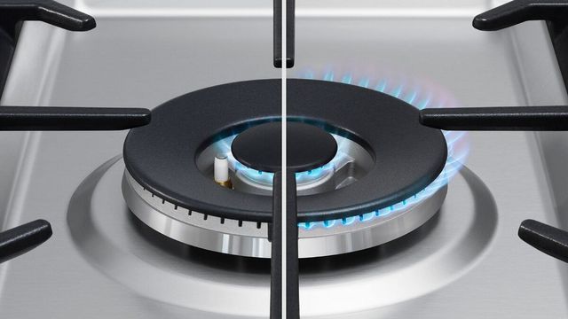 Fisher & Paykel 30" Brushed Stainless Steel with Black Glass Freestanding Natural Gas Range-3