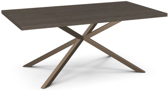 Amisco Customizable Asterisk 72" Rectangular Table with Metal Stand-0