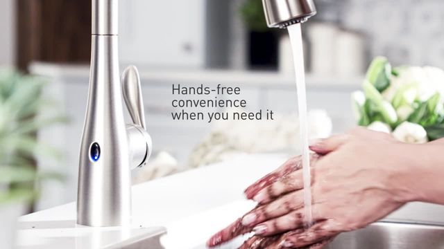 Moen® Align™ Chrome One-Handle High Arc MotionSense Wave Pulldown Kitchen Faucet-3