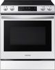 Samsung 30" White Glass Slide In Induction Range-0