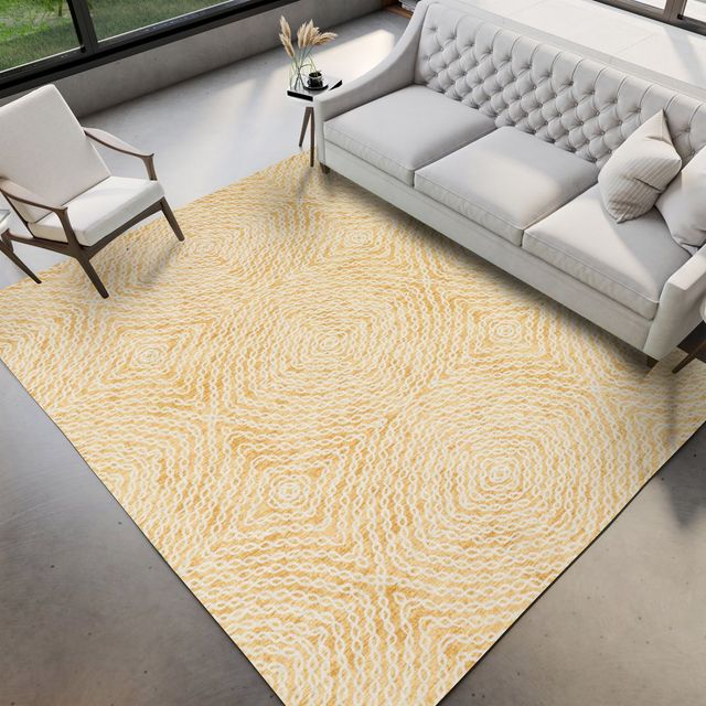 Dalyn™ Rug Company Brisbane BR3 Gold 5'x8' Area Rug-4