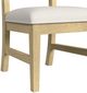 Elements International Ridgemont Natural/Off-White Upholstered Dining Side Chair-4