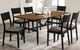 Furniture of America® Oberwil 7-Piece Antique Oak Dining Table Set with Black Legs-0