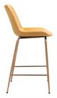 Zuo® Tony Yellow and Gold Counter Chair-2