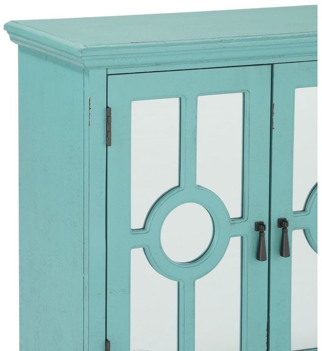 Mazin Furniture Polly Aqua Accent Chest with Mirror-2