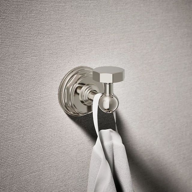 KOHLER® Pinstripe® Vibrant Polished Nickel Robe Hook -1