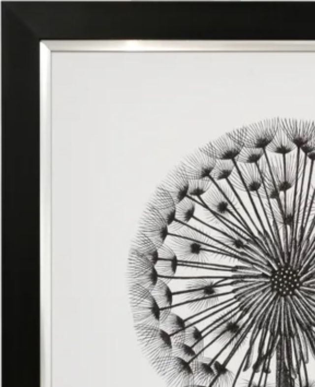 Stylecraft Black/Light Gray/White Framed Print-1