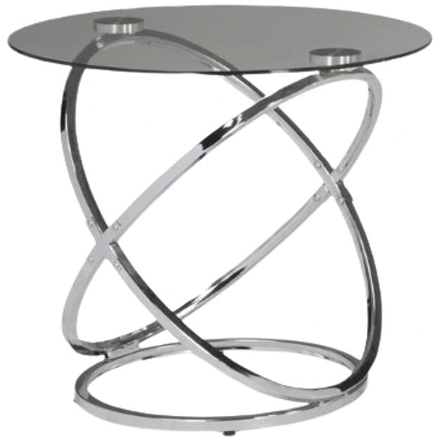 American Wholesale Furniture Uptown 3-Piece Silver Occasional Table Set-3