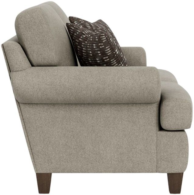 Flexsteel® Customizable Moxy Curved Sock Arm Loveseat-2