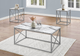 Ensemble de tables de salon 3 morceaux, Monarch Specialties - Blanc-2
