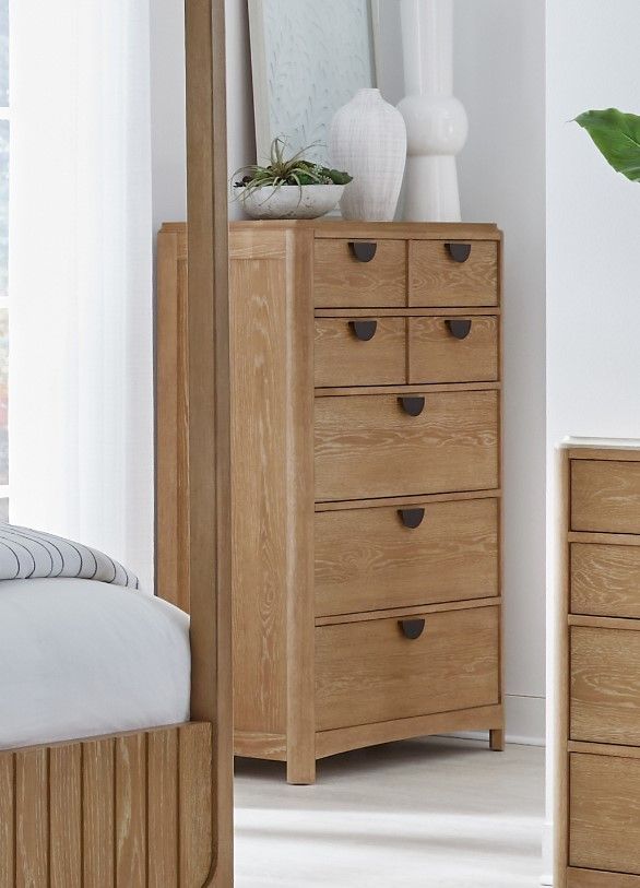 Parker House® Escape Glazed Natural Oak 5-Drawer Chest with Cedar Bottom-1
