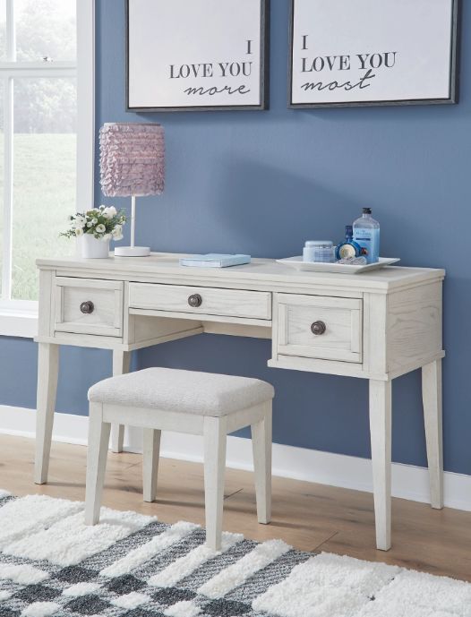 Signature Design by Ashley® Robbinsdale 2-Piece Antique White Vanity Set-3