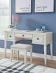 Signature Design by Ashley® Robbinsdale 2-Piece Antique White Vanity Set-3