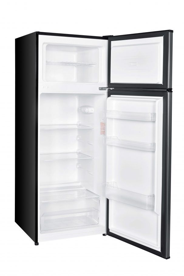 Danby® 7.4 Cu. Ft. Black with Stainless Steel Counter Depth Top Freezer Refrigerator-2