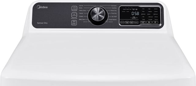 Midea® 7.5 Cu. Ft. White Front Load Electric Dryer -3