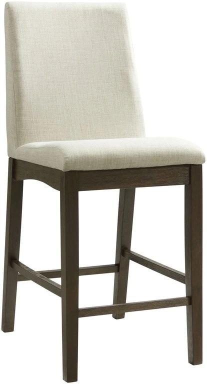 Elements International Dapper White Counter Stool-0