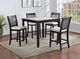 Crown Mark Salvador 5-Piece Black/White Counter Dining Set-1