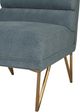 TOV Furniture Kelly Slub Blue Velvet Chair-3