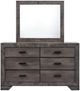Elements International Nathan Gray Oak Dresser and Mirror-1