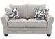 Coaster®  Tomkins 2-Piece Light Gray Boucle  Stationary Seating Set-4