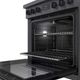 Bosch 800 Series 30" Black Stainless Steel Pro Style Natural Gas Range-2