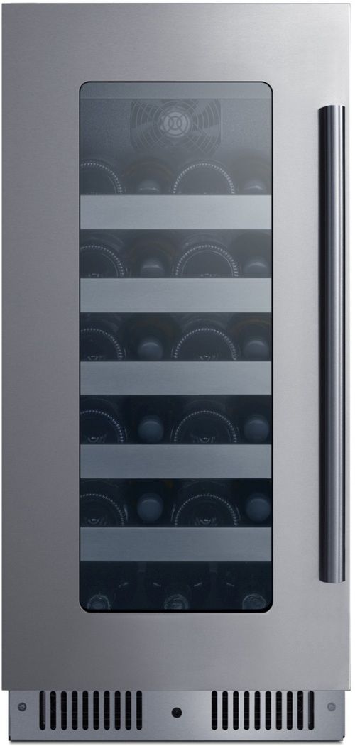 Summit® 15" Stainless Steel Built-In Wine Cooler-3
