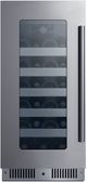 Summit® 15" Stainless Steel Built-In Wine Cooler-3