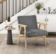 Homelegance® Omara Dark Gray/Natural Accent Chair-1
